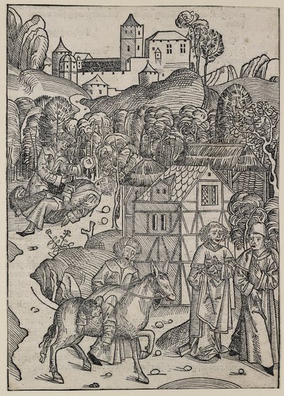 Der zweite Teil des Gleichnisses vom barmherzigen Samariter, ca. 1491 von Michael Wolgemut